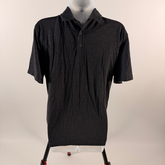 George Other - George Men's Charcoal Short-Sleeve Polo